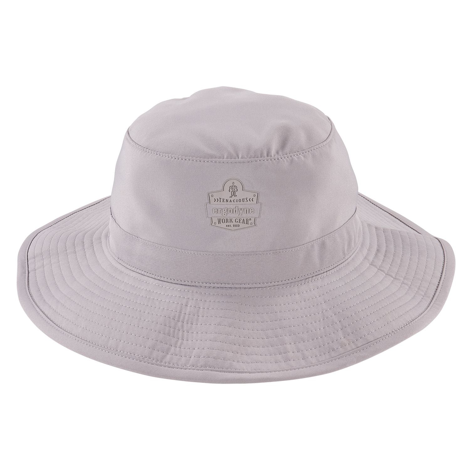 ergodyne Chill-Its 8939 Cooling Bucket Hat, Polyester/Spandex, One Size Fits Most, Gray (12666)