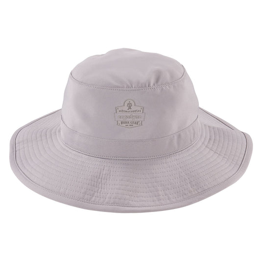 ergodyne Chill-Its 8939 Cooling Bucket Hat, Polyester/Spandex, One Size Fits Most, Gray (12666)