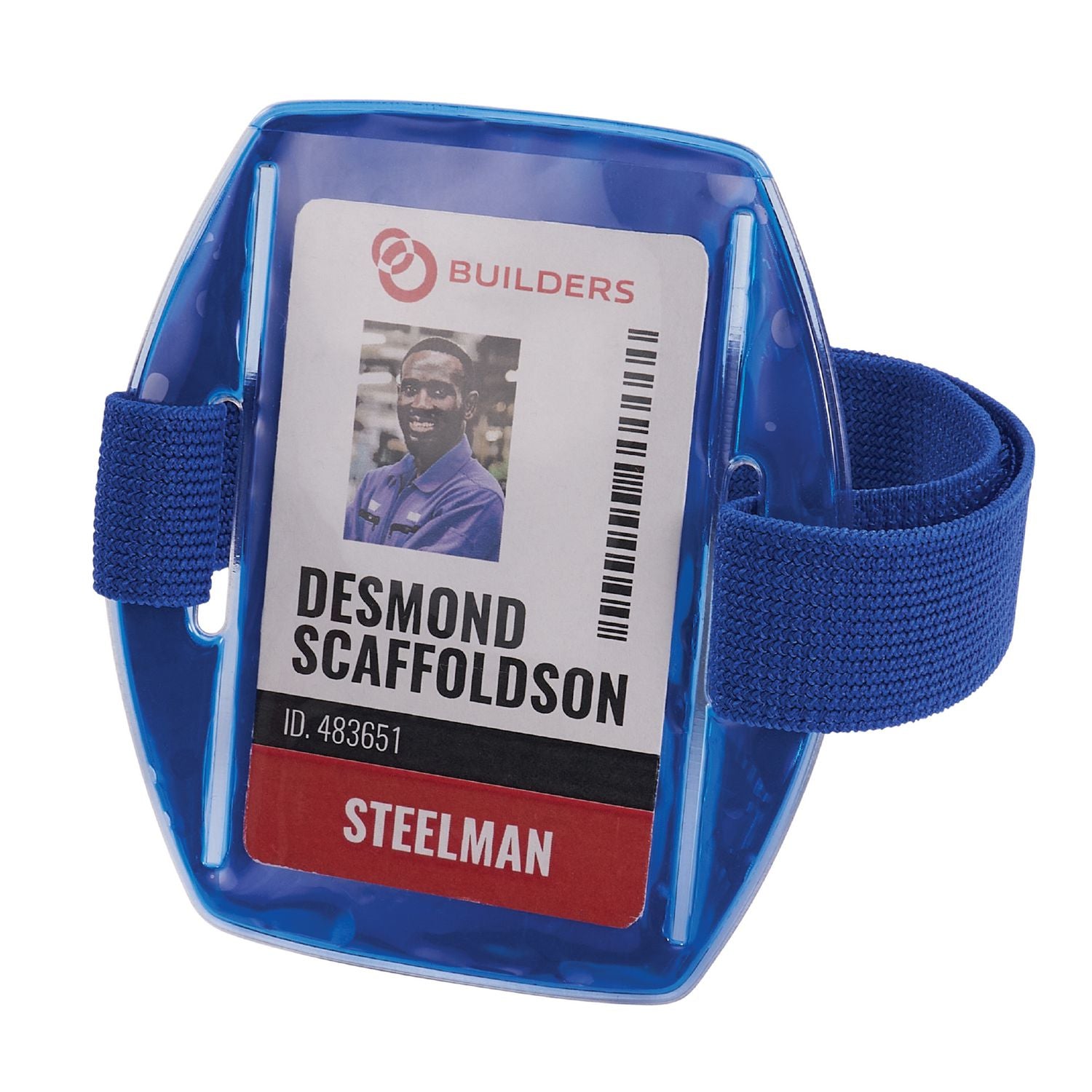 ergodyne Squids 3386 Arm Band ID/Badge Holder, Vertical, Blue 3.75 x 4.25 Holder, 2.5 x 4 Insert (19957)