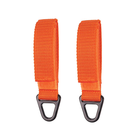 ergodyne Squids 3172 Anchor Strap Hook and Loop Closure for Tool Tethering, 5 lb Max Working Capacity, 5" Long, Orange, 2/Pack (19172)