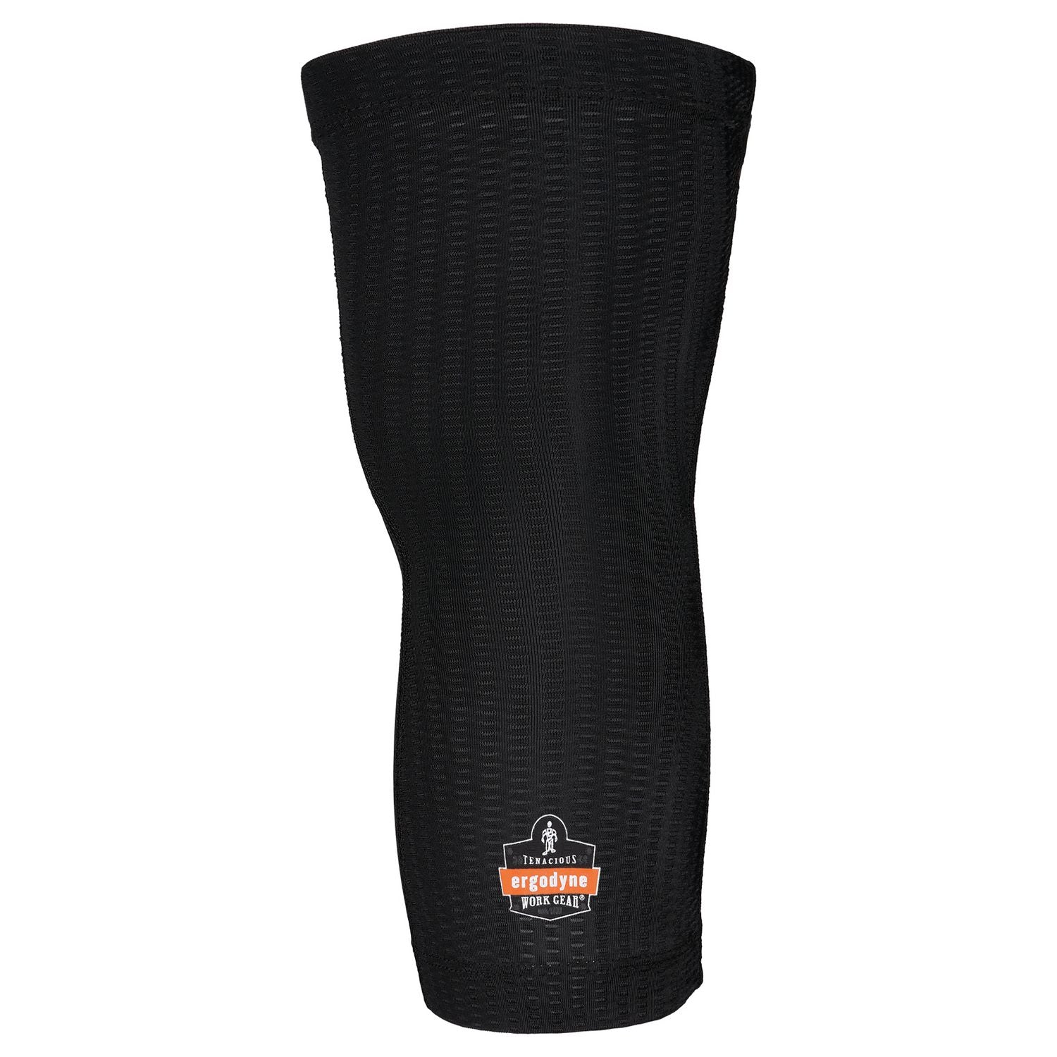 ergodyne ProFlex 550 Padded Knee Sleeves with 3-Layer Foam Cap, Slip-On, Medium/Large, Black, Pair (18551)