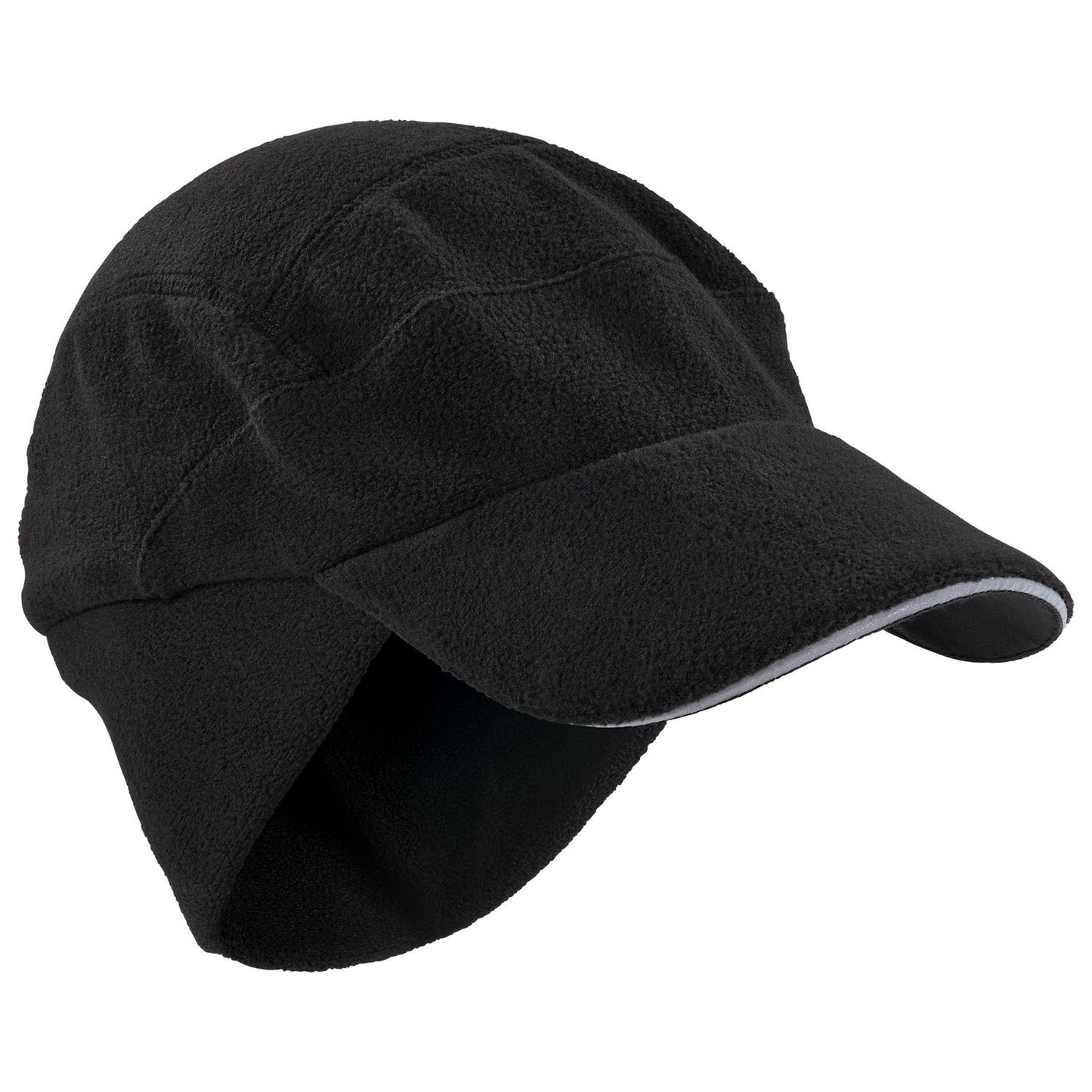 ergodyne N-Ferno 6807 Winter Baseball Cap with Ear Flaps, One Size Fits Most, Black (16965)