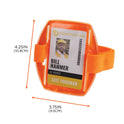 ergodyne Squids 3386 Arm Band ID/Badge Holder, Vertical, Orange, 3.75 x 4.25 Holder, 2.5 x 4 Insert, 10/Pack (19972)