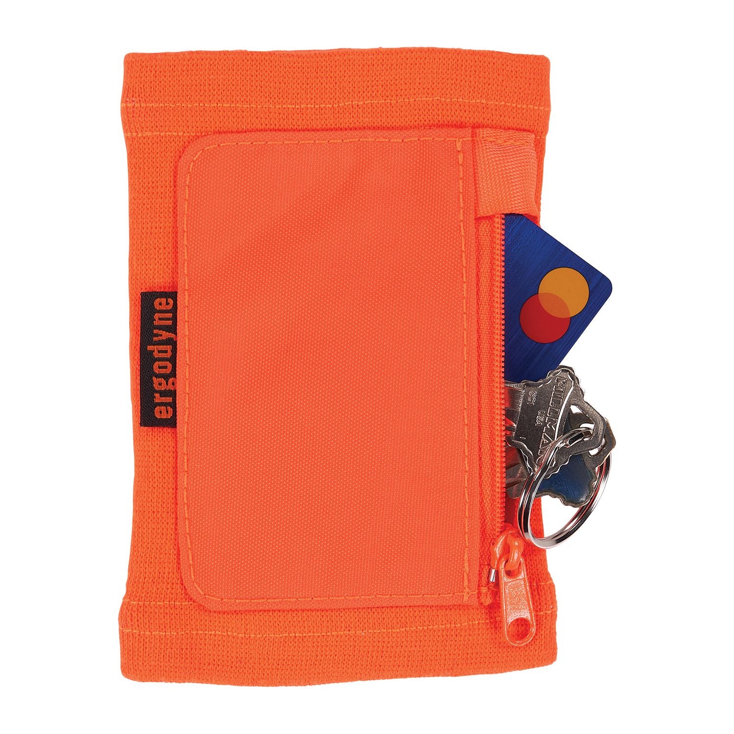 ergodyne Squids 3388 Wrist ID/Badge Holder, Vertical, Orange, 3.5 x 5.5 Holder, 2.75 x 3.75 Insert (19961)