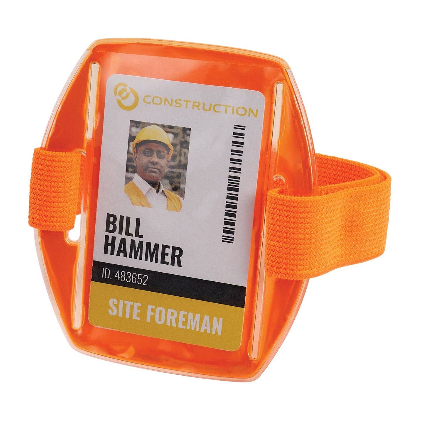 ergodyne Squids 3386 Arm Band ID/Badge Holder, Vertical, Orange 3.75 x 4.25 Holder, 2.5 x 4 Insert (19958)