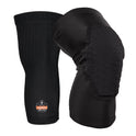 ergodyne Proflex 525 Lightweight Padded Knee Sleeves, Slip-On, Medium/Large, Black, Pair (18526)