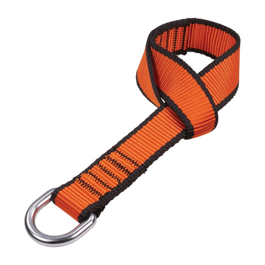 ergodyne Squids 3174 Anchor Choke Strap for Tool Tethering, 25 lb Max Safe Working Capacity, 15" Long, Orange (19174)