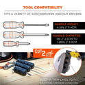 ergodyne Squids 3745 Tool Grip and Tether Attachment Point, 1 lb Max Working Capacity, 5.5" Long, Black, 2/Pack (19747)