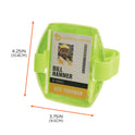 ergodyne Squids 3386 Arm Band ID/Badge Holder, Vertical, Lime, 3.75 x 4.25 Holder, 2.5 x 4 Insert, 10/Pack (19970)