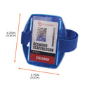 ergodyne Squids 3386 Arm Band ID/Badge Holder, Vertical, Blue 3.75 x 4.25 Holder, 2.5 x 4 Insert (19957)