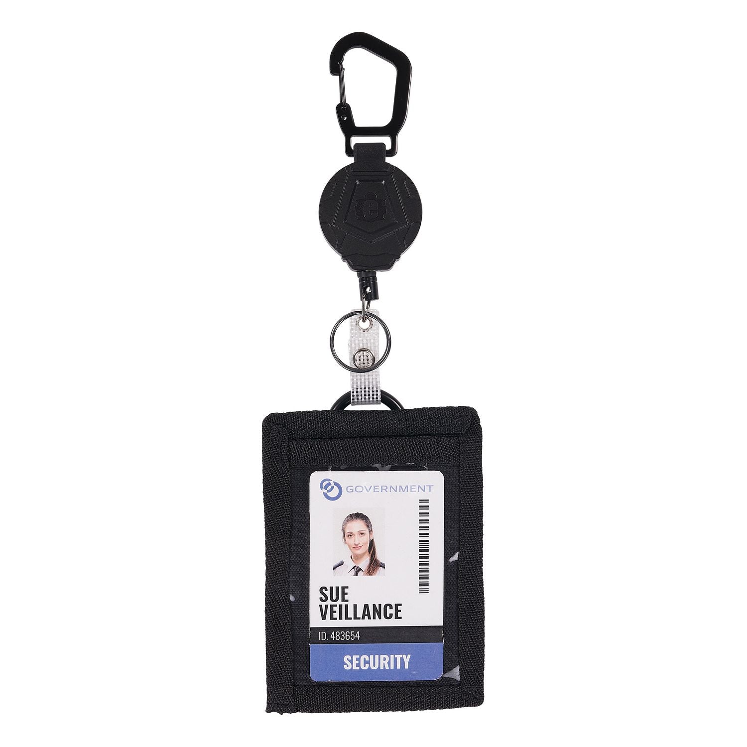 ergodyne Squids 3391 ID/Badge Reel, Extends 32", Black (19968)