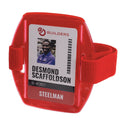 ergodyne Squids 3386 Arm Band ID/Badge Holder, Vertical, Red 3.75 x 4.25 Holder, 2.5 x 4 Insert (19955)