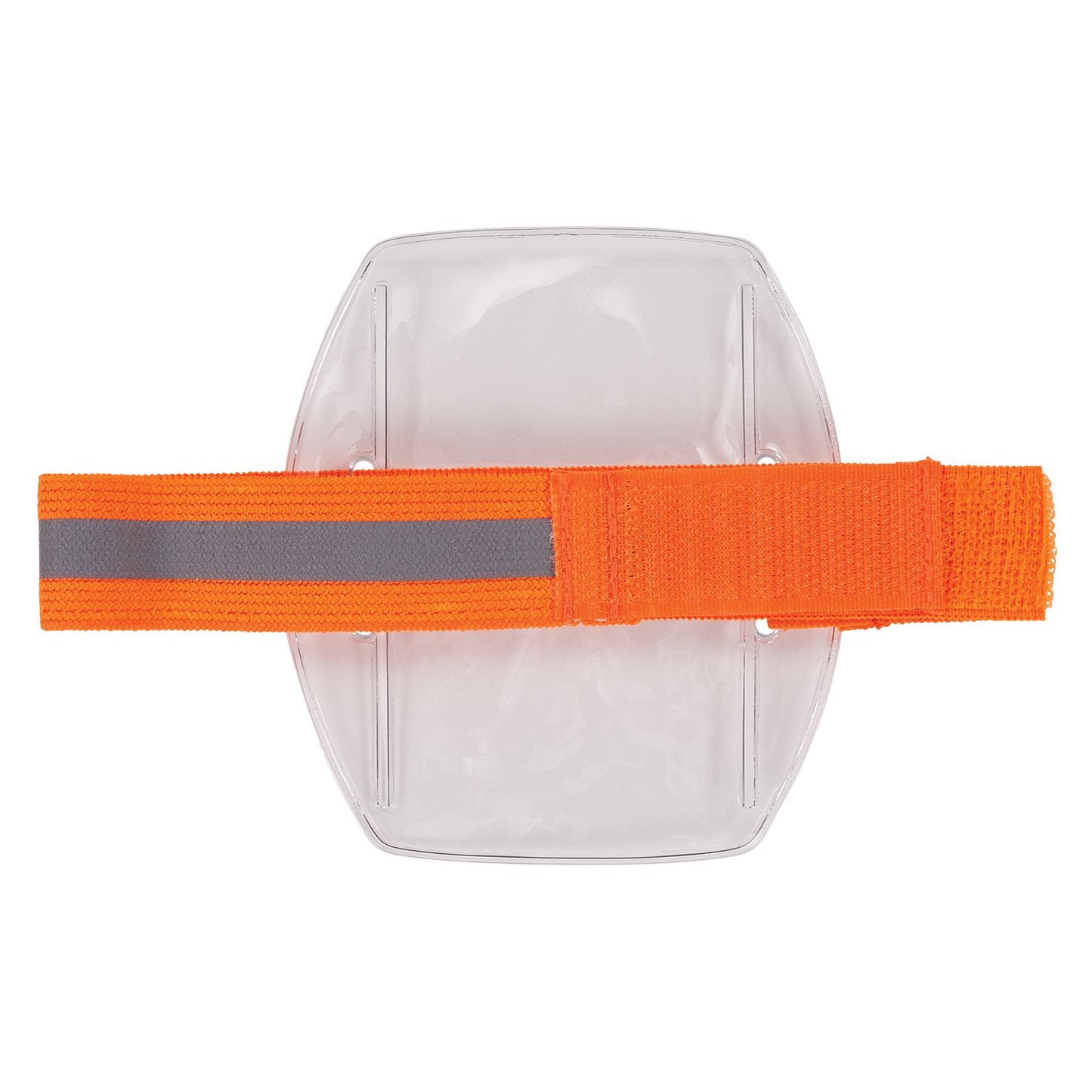 ergodyne Squids 3386 Arm Band ID/Badge Holder, Vertical, Hi-Vis Orange, 3.75 x 4.25 Holder, 2.5 x 4 Insert, 10/Pack (19976)