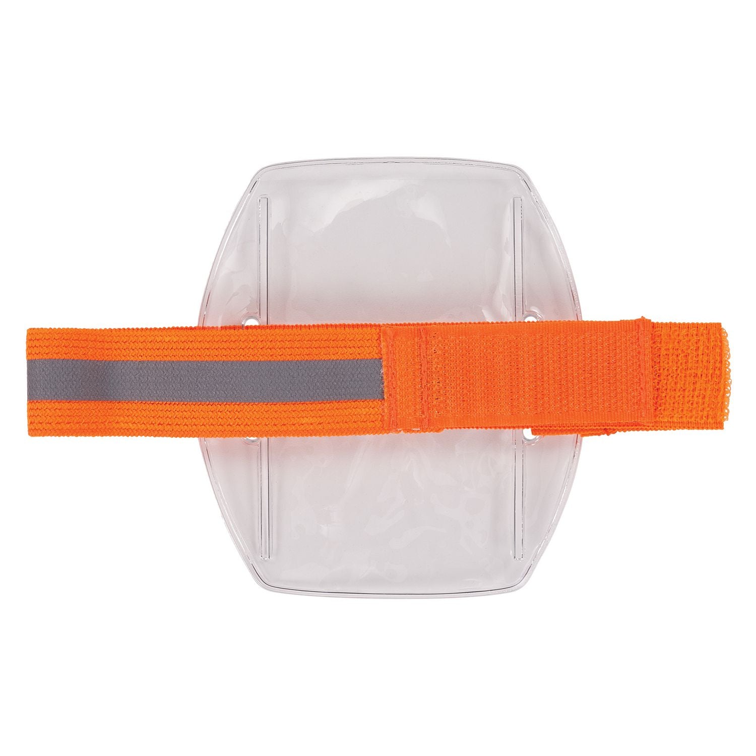 ergodyne Squids 3386 Arm Band ID/Badge Holder, Vertical, Hi-Vis Orange, 3.75 x 4.25 Holder, 2.5 x 4 Insert, 10/Pack (19976)