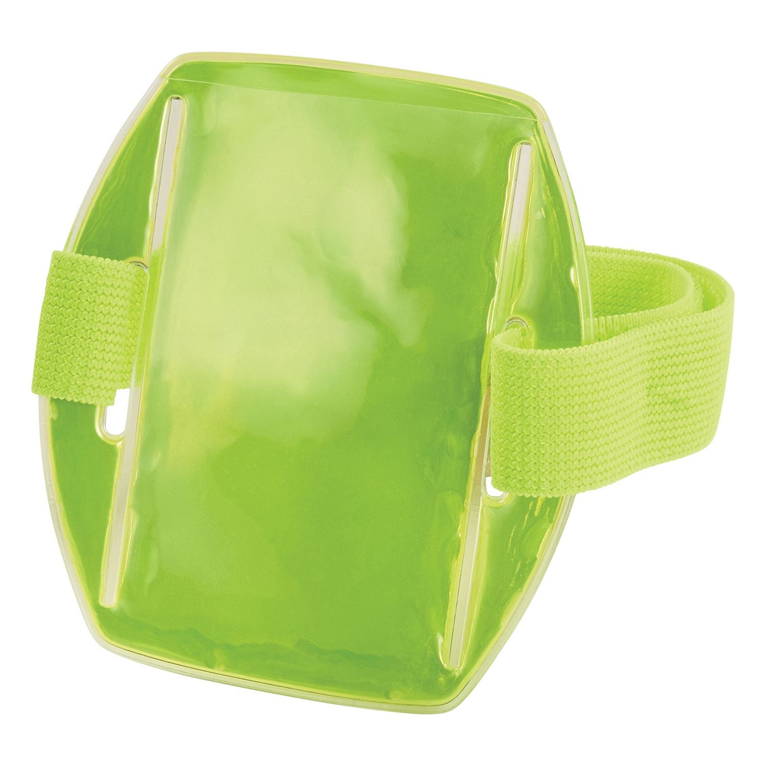 ergodyne Squids 3386 Arm Band ID/Badge Holder, Vertical, Lime, 3.75 x 4.25 Holder, 2.5 x 4 Insert, 10/Pack (19970)