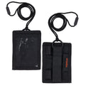 ergodyne Squids 3389 Wallet ID/Badge Holder,Horizontal/Vertical, Black, 3.75 x 5 for 2.75 x 3.5 Insert, 18" Cord (19964)