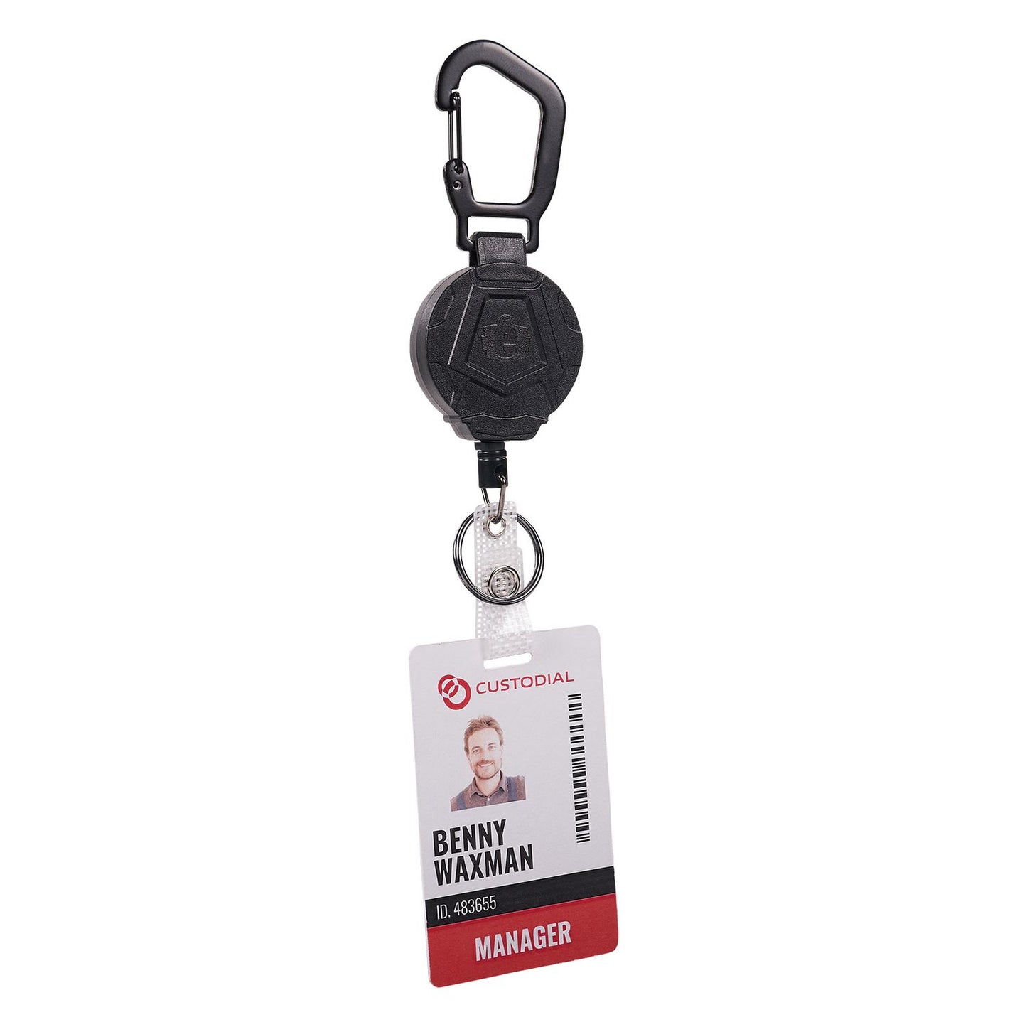 ergodyne Squids 3391 ID/Badge Reel, Extends 32", Black (19968)