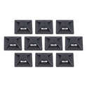 ergodyne Squids 3701 Mini Adhesive Mount Replacements, 2 lb Max Safe Working Capacity, 0.9" Long, Black,10/Pack (19702)