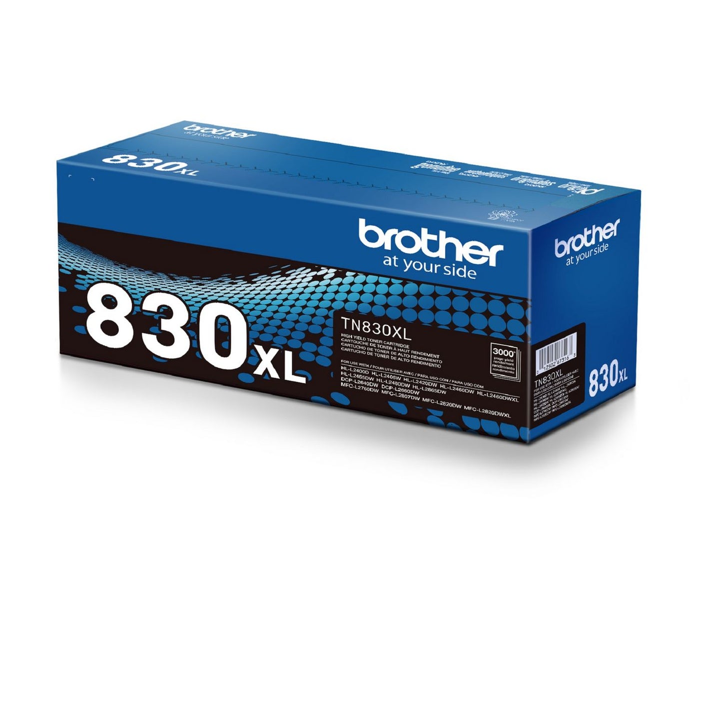 Brother TN830XL High-Yield Toner, 3,000 Page-Yield, Black