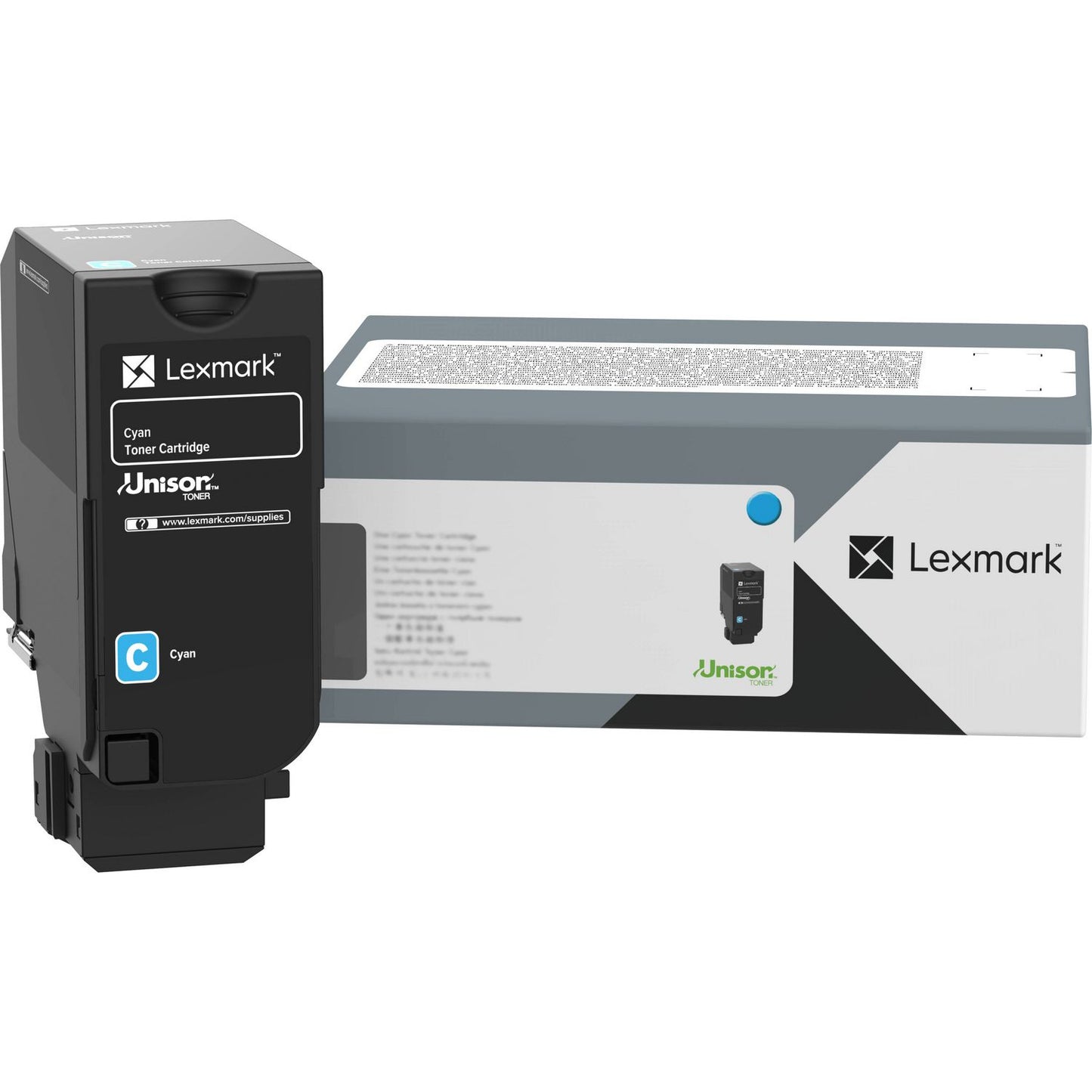 Lexmark 71C1HC0 Return Program Toner Cartridge, 10,500 Page-Yield, Cyan