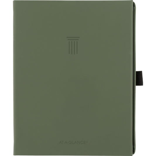 AT-A-GLANCE Foundation Undated Weekly/Monthly Planner, 8.5" x 6.75", Green Cover, 12-Month: Undated (FD20060)