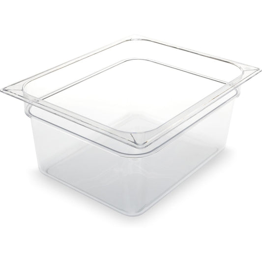 Carlisle StorPlus Polycarbonate Food Pan, 8.7 qt, 10.38 x 12.75 x 6, Clear, Plastic (10222B07)