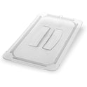 Carlisle StorPlus Polycarbonate Handled Universal Lid, 10.38 x 12.75 x 0.88, Clear, Plastic (10230U07)