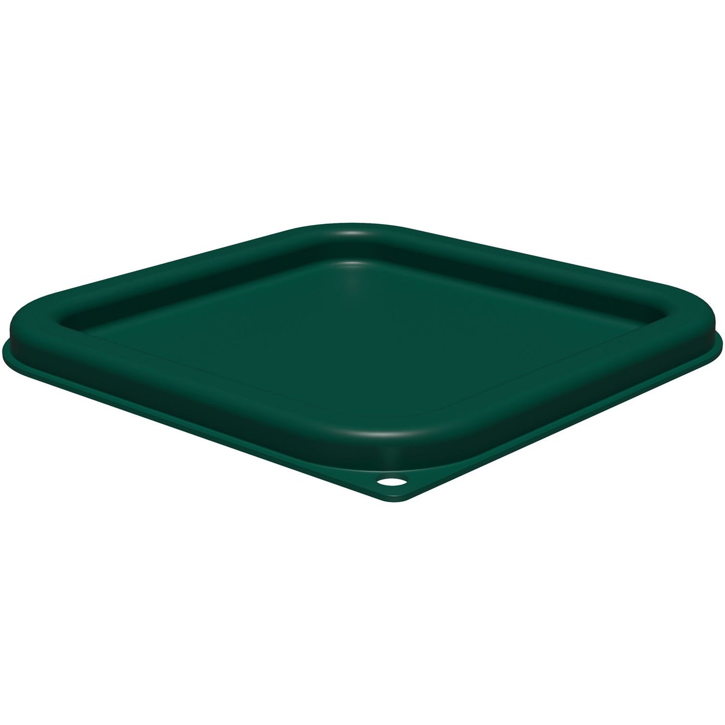 Carlisle Squares Food Storage Container Lid, 7.31 x 7.31 x 0.63, Forest Green, Plastic (1197008)