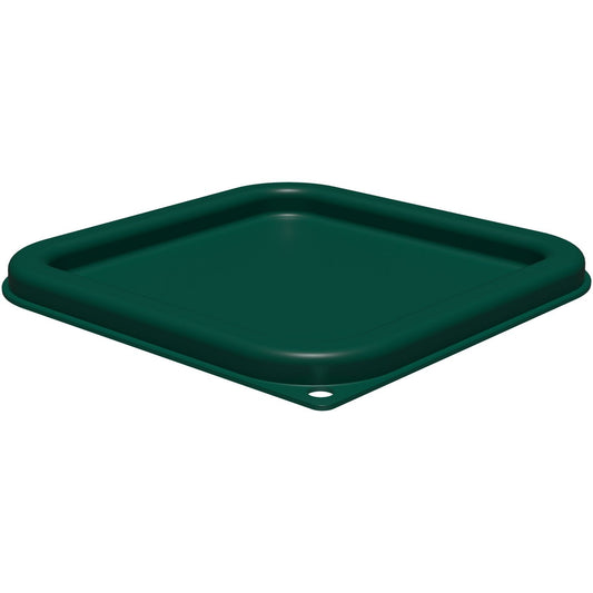 Carlisle Squares Food Storage Container Lid, 7.31 x 7.31 x 0.63, Forest Green, Plastic (1197008)