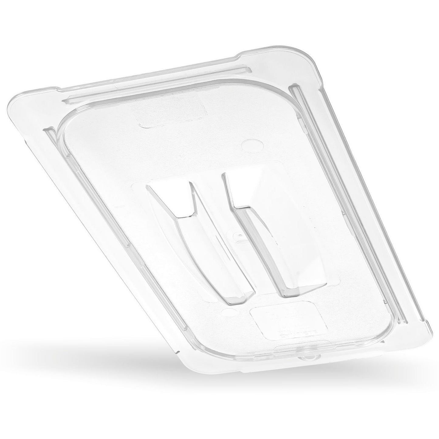 Carlisle StorPlus Polycarbonate Handled Universal Lid, 10.38 x 12.75 x 0.88, Clear, Plastic (10230U07)