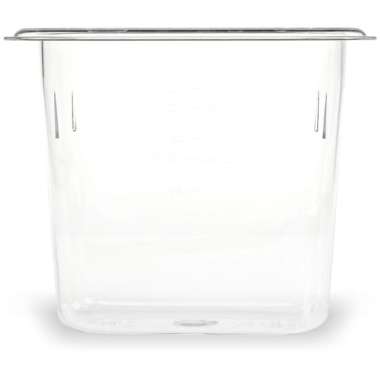 Carlisle StorPlus Polycarbonate Food Pan, 1.4 qt, 4.25 x 6.93 x 6, Clear, Plastic (3068807)