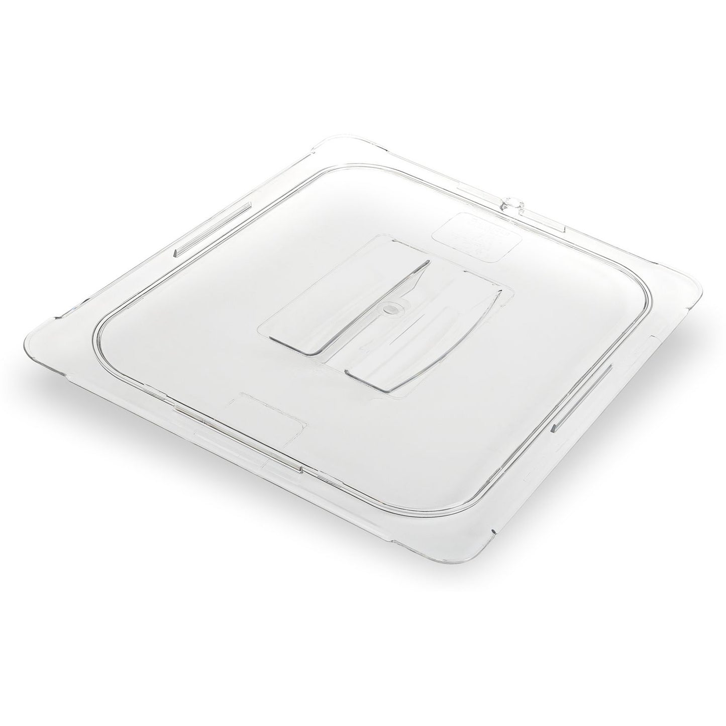 Carlisle StorPlus Polycarbonate Handled Universal Lid, 12.88 x 20.75 x 0.88, Clear, Plastic (10210U07)