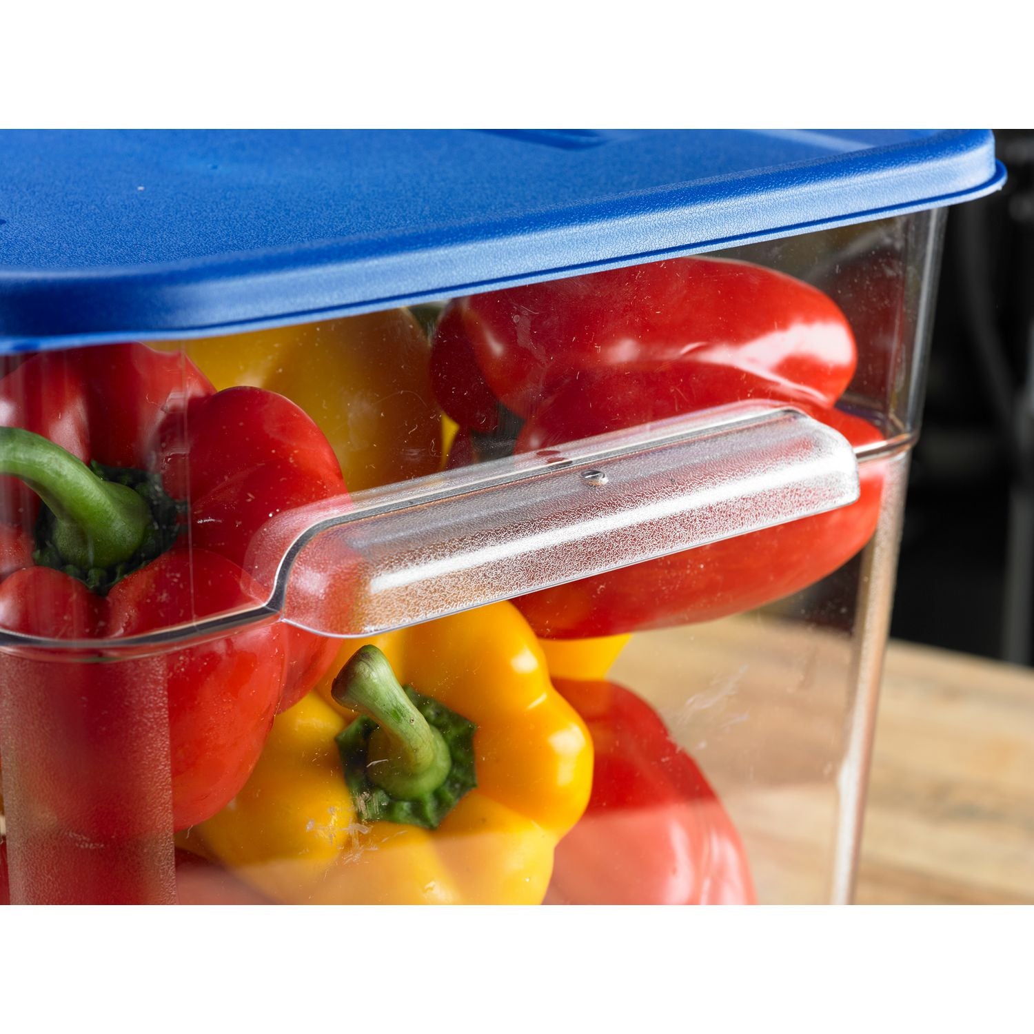 Carlisle Squares Food Storage Container Lid, 11.38 x 11.38 x 0.63, Blue, Plastic (1197260)