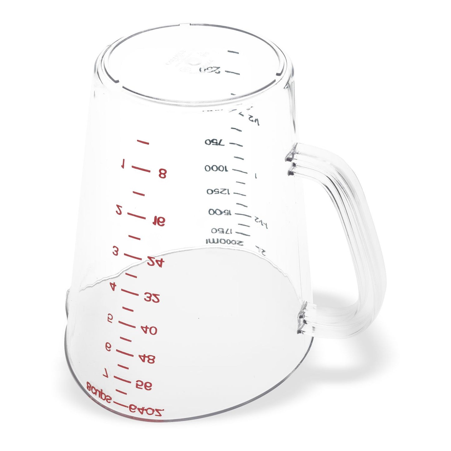 Carlisle Commercial Measuring Cup, 0.5 gal, Clear (4314407)