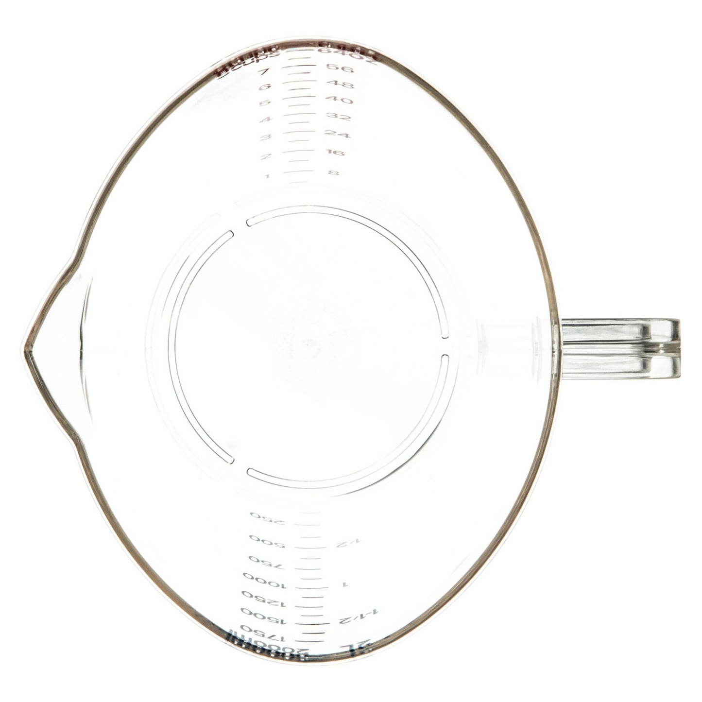 Carlisle Commercial Measuring Cup, 0.5 gal, Clear (4314407)