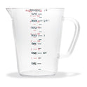 Carlisle Commercial Measuring Cup, 0.5 gal, Clear (4314407)