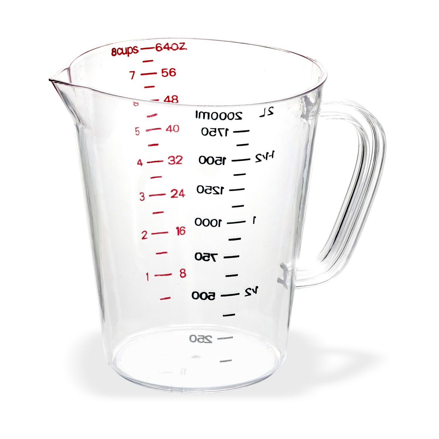 Carlisle Commercial Measuring Cup, 0.5 gal, Clear (4314407)