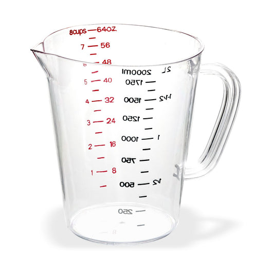 Carlisle Commercial Measuring Cup, 0.5 gal, Clear (4314407)