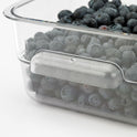 Carlisle Squares Polycarbonate Food Storage Container, 2 qt,  7.13 x 7.13 x  3.8, Clear, Plastic (1195007)