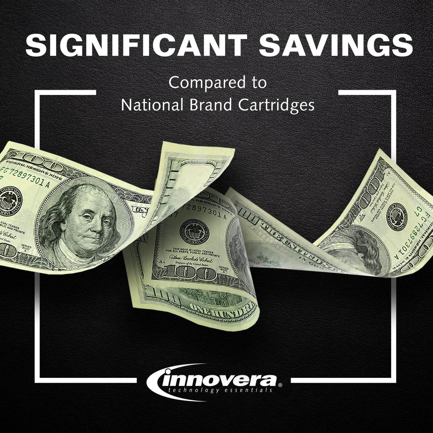Innovera Remanufactured Black High-Yield Ink, Replacement for 910XL (3YL65AN), 825 Page-Yield