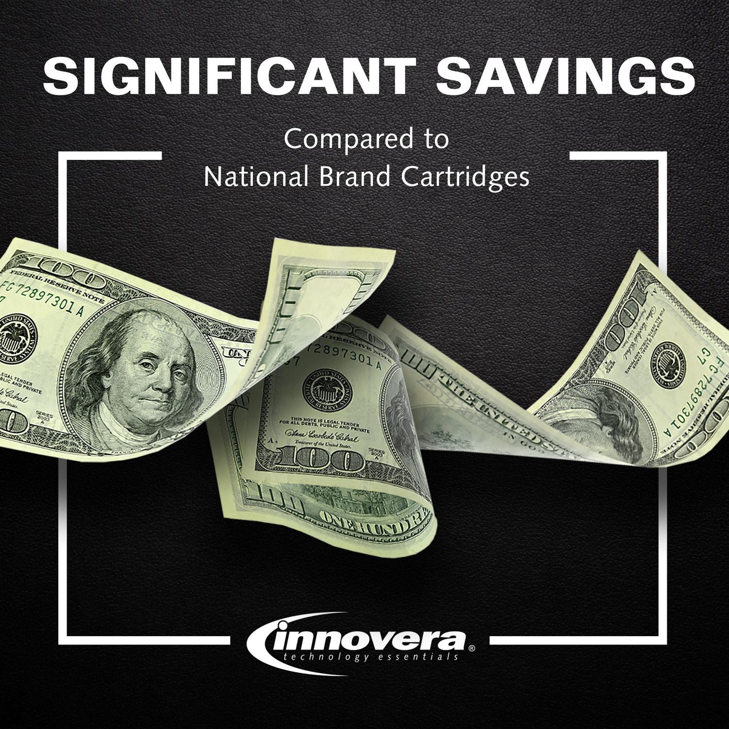 Innovera Remanufactured Black High-Yield Ink, Replacement for 910XL (3YL65AN), 825 Page-Yield