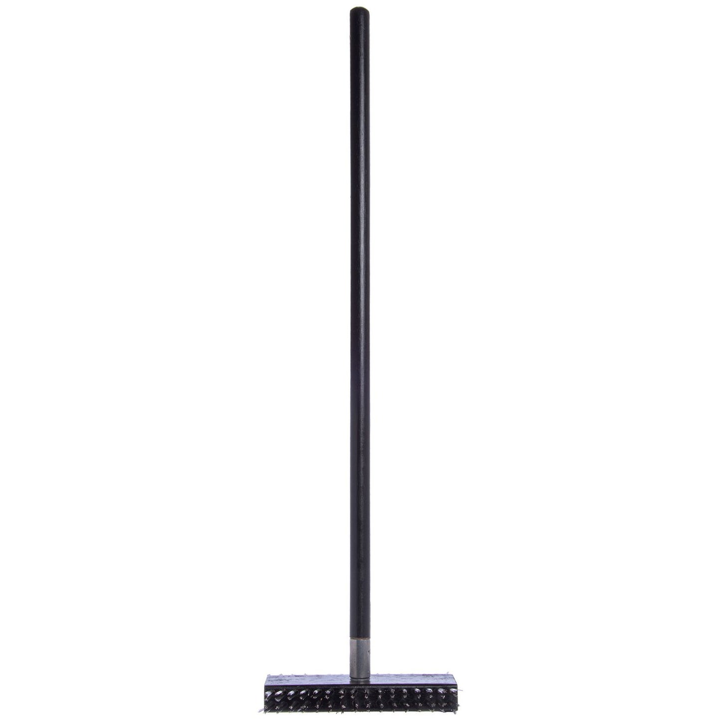 Carlisle Sparta Broiler Master Grill Brush and Scraper with Handle, Metal Bristles, 30.5" Black Wood Handle (4029000)