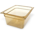 Carlisle StorPlus High Heat Food Pan, 8.7 qt, 10.38 x 12.75 x 6, Amber, Plastic (10422B13)