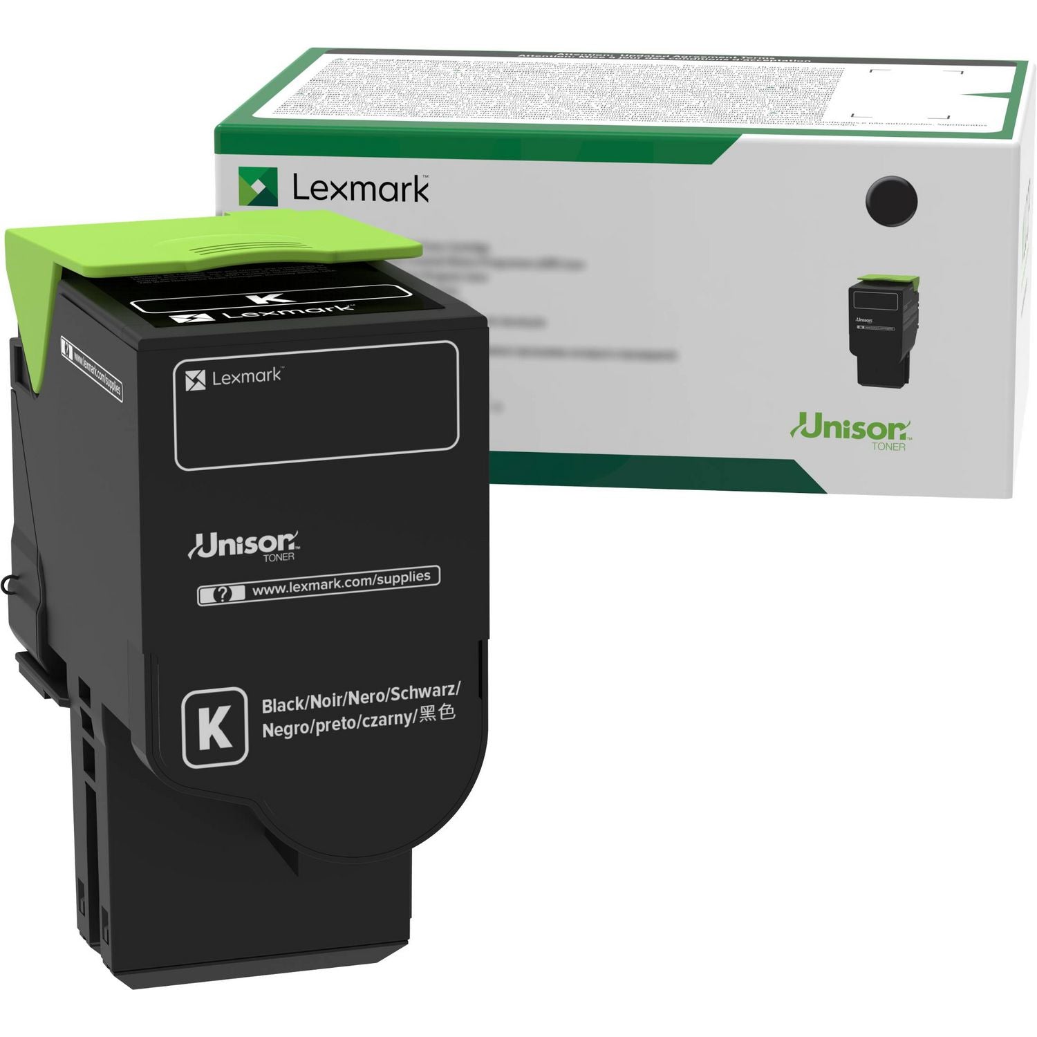 Lexmark 78C00KG Return Program Toner, 2,000 Page-Yield, Black