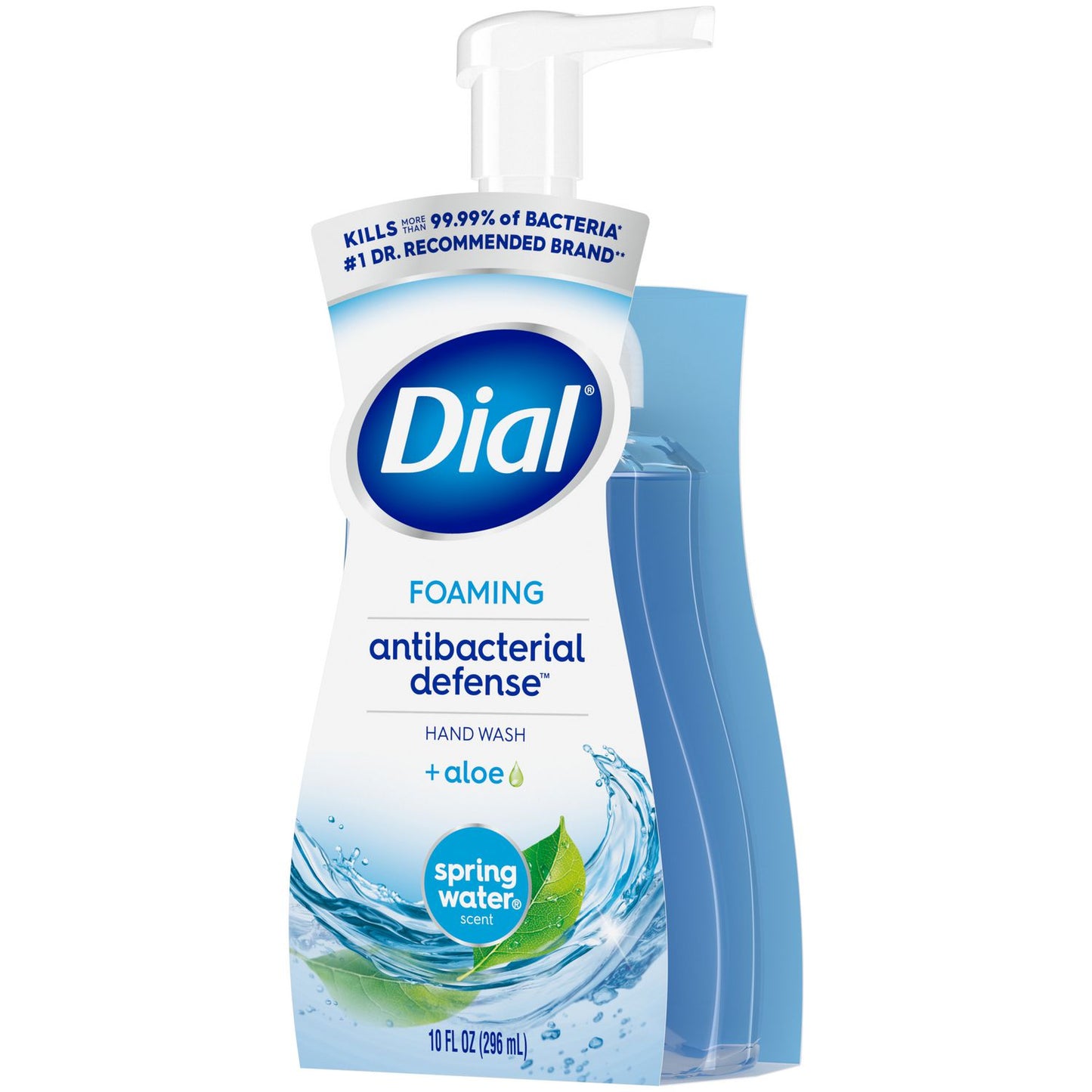 Dial Antibacterial Foaming Hand Wash, Spring Water Scent, 10 oz, 8/Carton (34739)