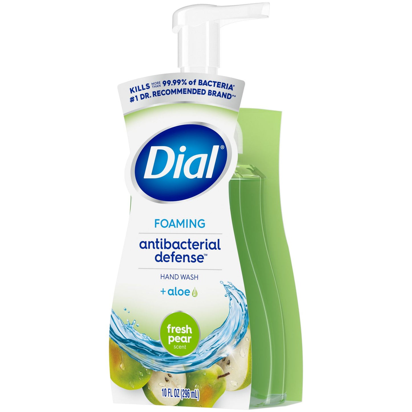 Dial Antibacterial Foaming Hand Wash, Fresh Pear Scent, 8 oz, 8/Carton (34721)