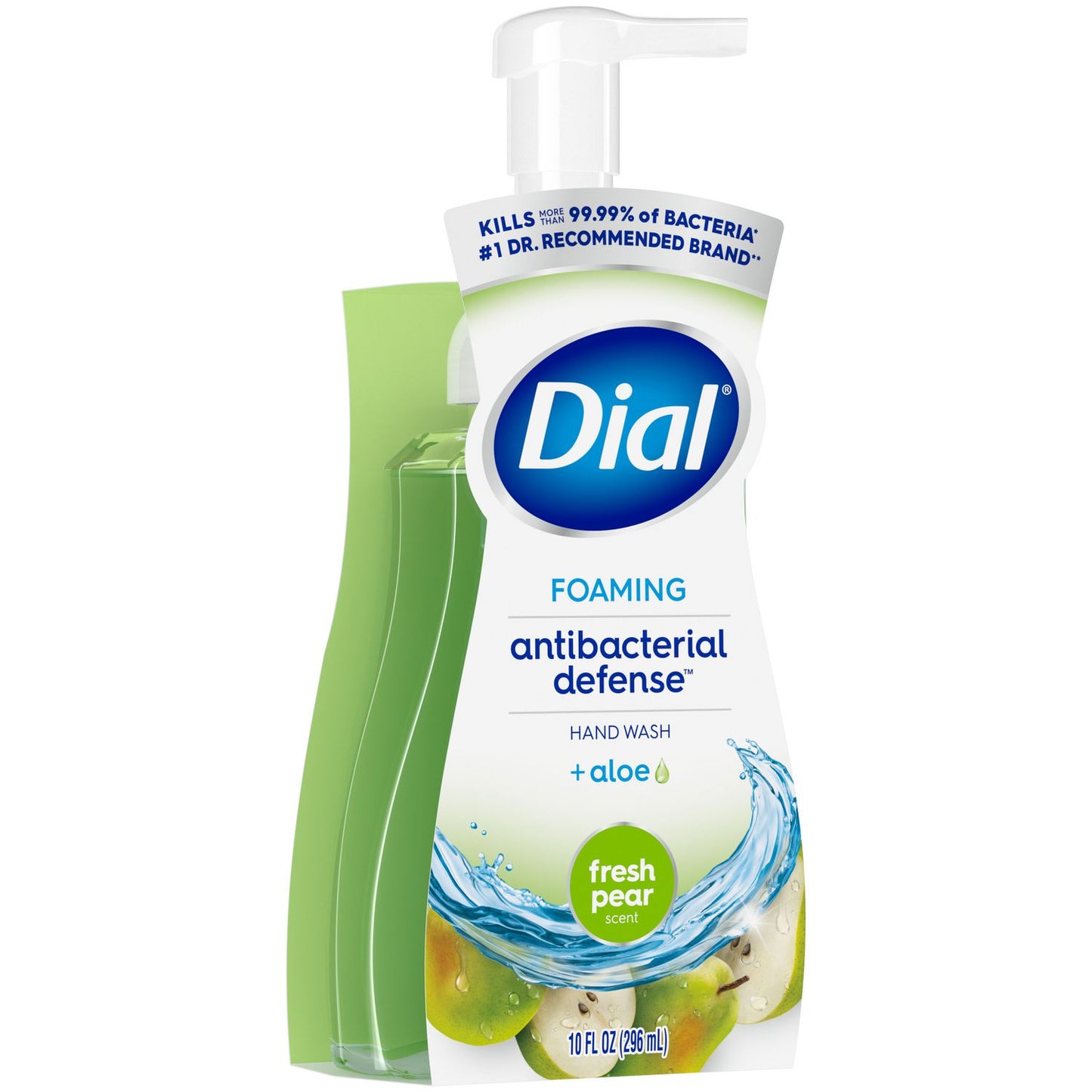 Dial Antibacterial Foaming Hand Wash, Fresh Pear Scent, 8 oz, 8/Carton (34721)