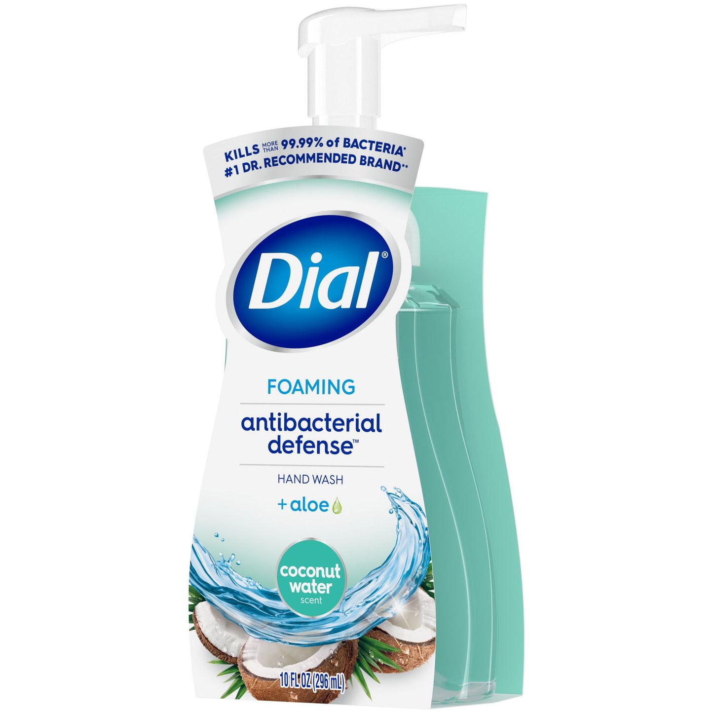 Dial Antibacterial Foaming Hand Wash, Coconut Water Scent, 10 oz, 8/Carton (34715)