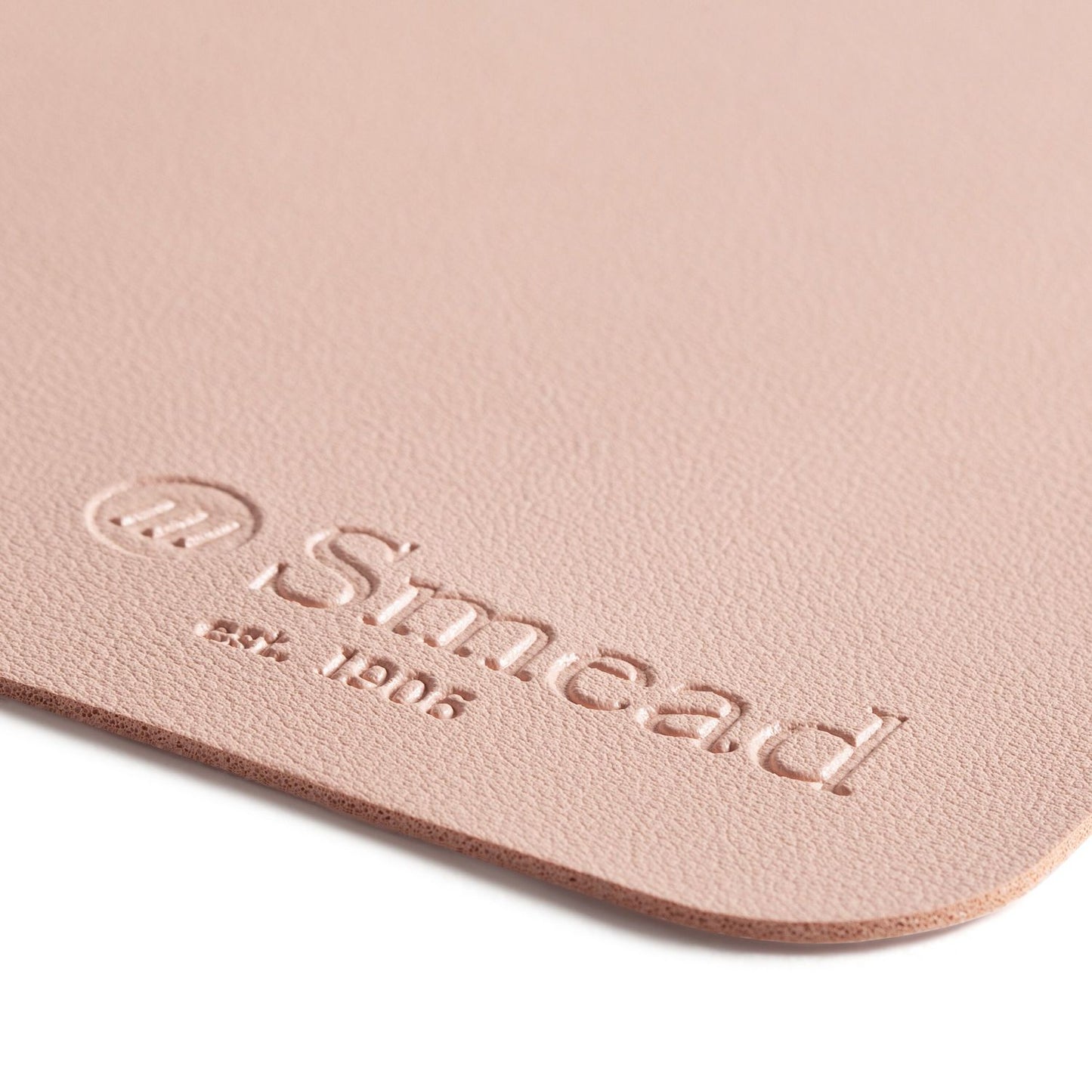 Smead Vegan Leather Desk Pads, 36 x 17, Light Pink (64829)