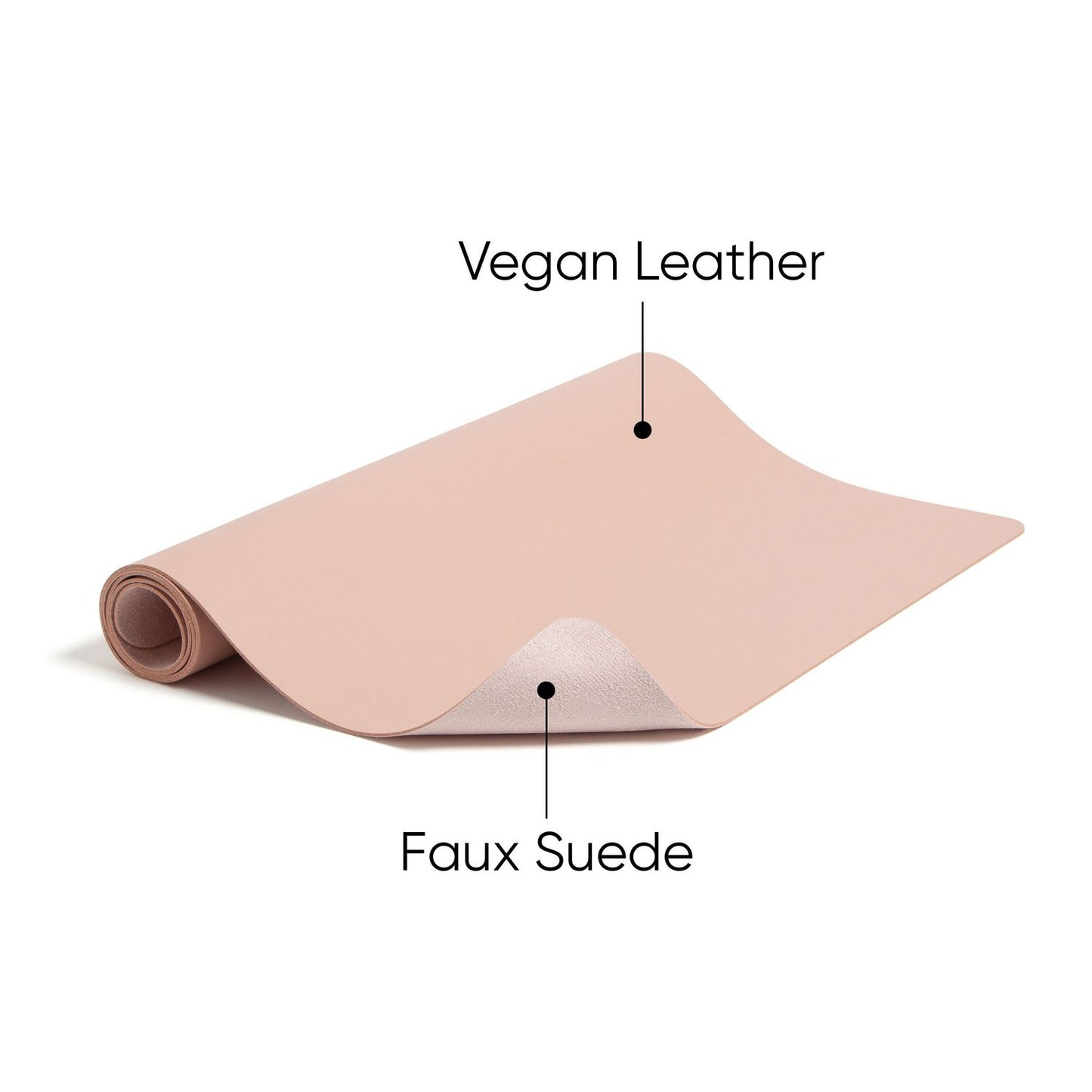 Smead Vegan Leather Desk Pads, 36 x 17, Light Pink (64829)